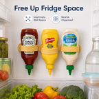 Upside-Down Sauce Bottle Holder – Silicone Fridge Storage Strap