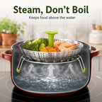 Expandable Stainless Steel Steamer Basket