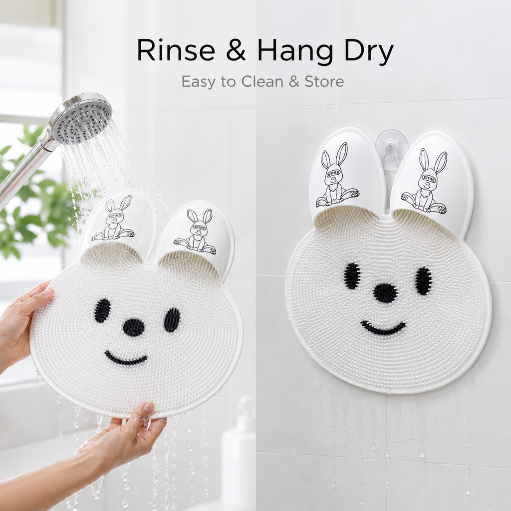Rabbit-Shaped Foot Scrubber &amp; Massage Mat