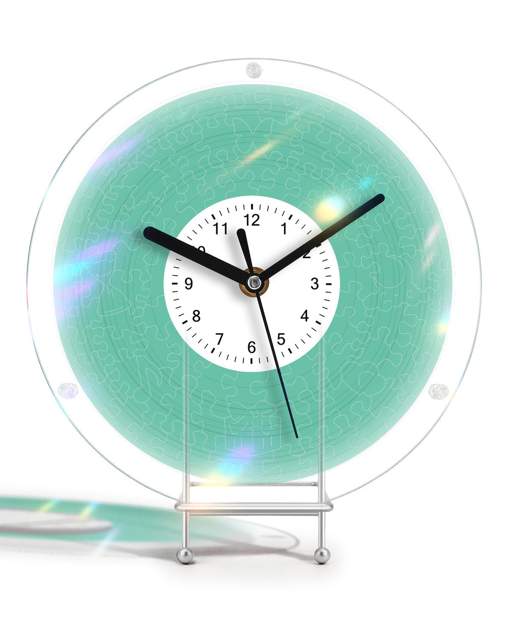 DIY Acrylic Puzzle Clock Kit - Fresh Green