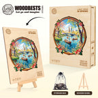 Lake View In Spring  Wooden Jigsaw Puzzle