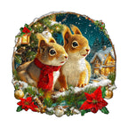 Christmas Squirrel Combination Wooden Jigsaw Puzzle