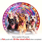 Dog Roller Coaster Wooden Jigsaw Puzzle