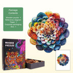 Ocean Mandala Wooden Jigsaw Puzzle