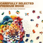 Ocean Mandala Wooden Jigsaw Puzzle