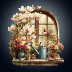Windowsill in the sun Wooden Jigsaw Puzzle