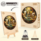 Poker Hound Wooden Jigsaw Puzzle