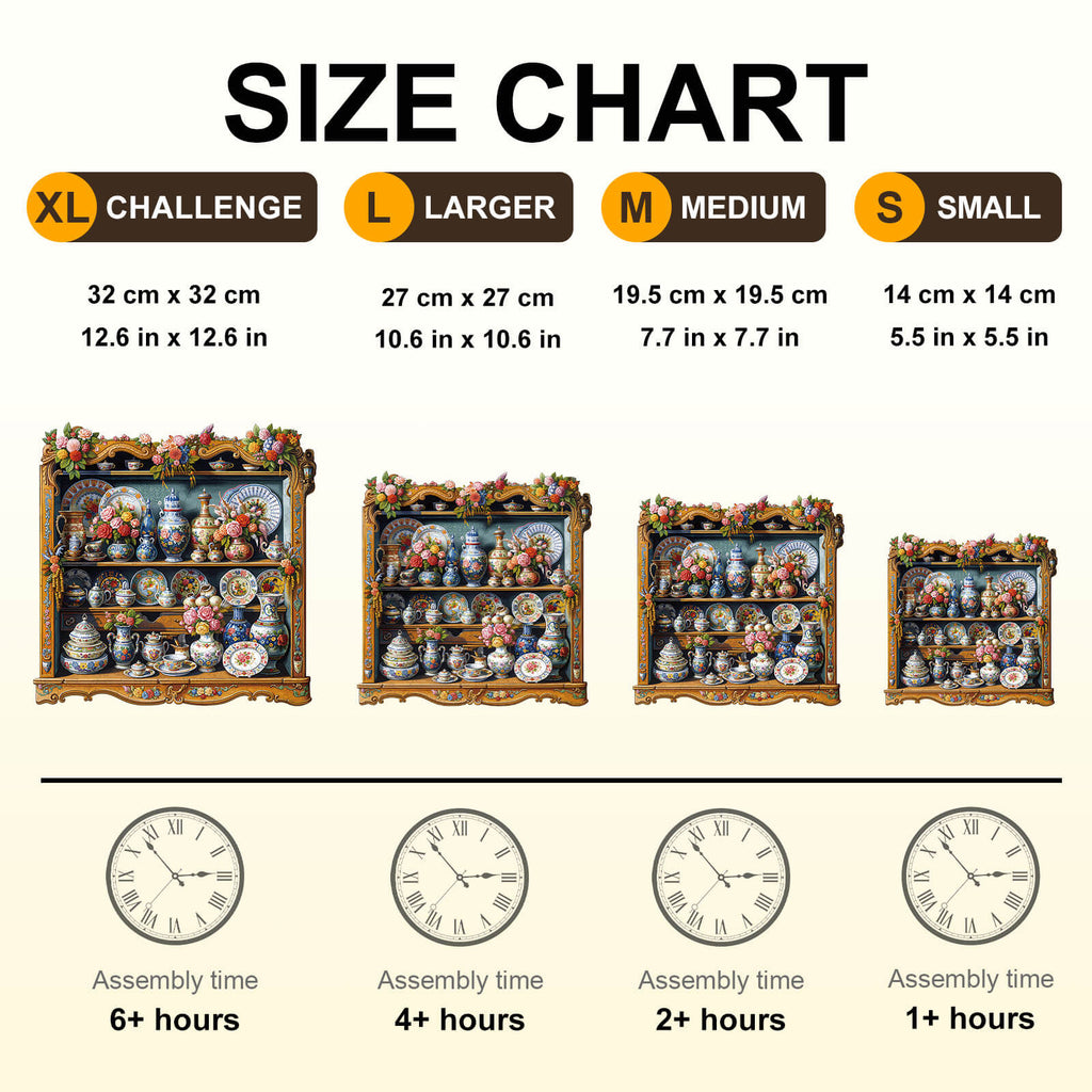 Porcelain Treasures Wooden Jigsaw Puzzle