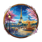 Paris by Night Wooden Jigsaw Puzzle