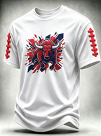 Unisex Houston Texans Football Bull Graphic Printed T-shirt
