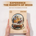 Christmas Crystal Train Wooden Jigsaw Puzzle