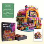 Knitting Shop Wooden Jigsaw Puzzle