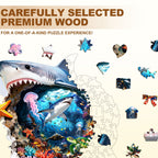 Shark Alert Wooden Jigsaw Puzzle