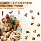 Twine Cat Wooden Jigsaw Puzzle