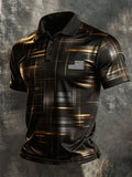 Men's 250Th Anniversary Printed Casual Polo Shirt