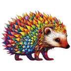 Cute Hedgehog Wooden Jigsaw Puzzle