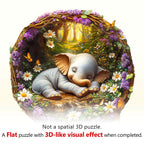 Dream Elephant Wooden Jigsaw Puzzle