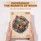 Gear Butterfly Wooden Jigsaw Puzzle