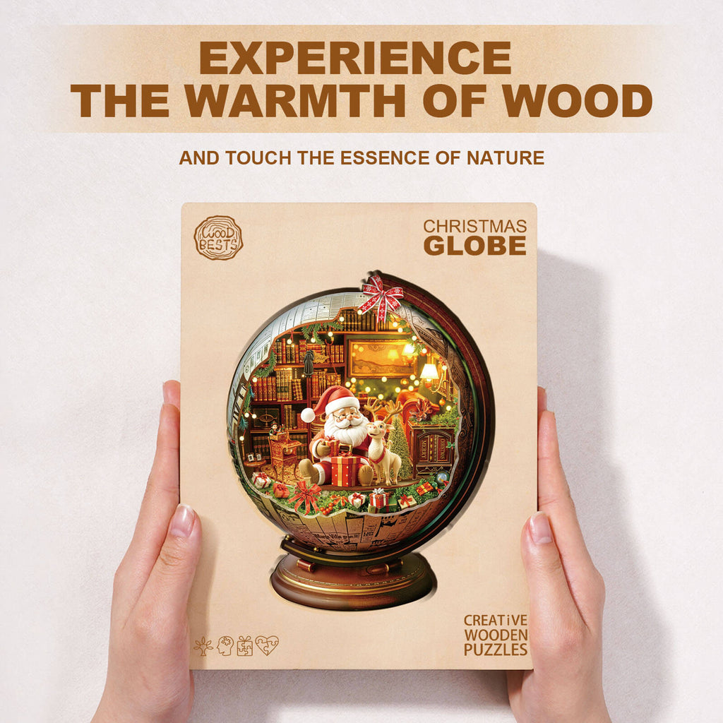 Christmas globe Wooden Jigsaw Puzzle