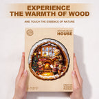 Brown Bear House Wooden Jigsaw Puzzle