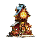 Christmas Clock Tower-2 Wooden Jigsaw Puzzle