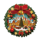Christmas Wreath Wooden Jigsaw Puzzle