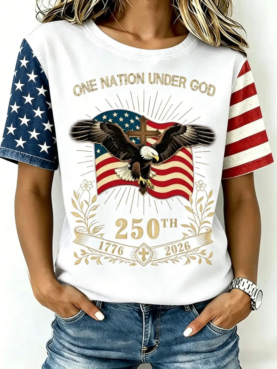 Retro 250th Anniversary Print Women's T-Shirt