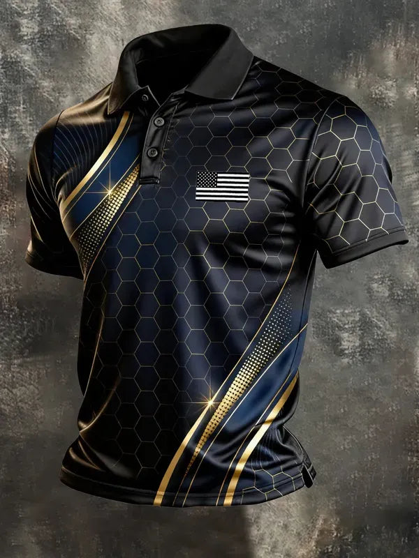 Men's America Anniversary Short-Sleeve Polo Shirt