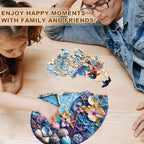 Blue Memory Wooden Jigsaw Puzzle
