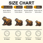 Woodcarving Lion Wooden Jigsaw Puzzle