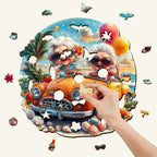 Happy grandma Wooden Jigsaw Puzzle