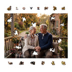 Personalized Photo Wooden Puzzle - Love Theme