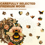 William Morris Bee Wooden Jigsaw Puzzle