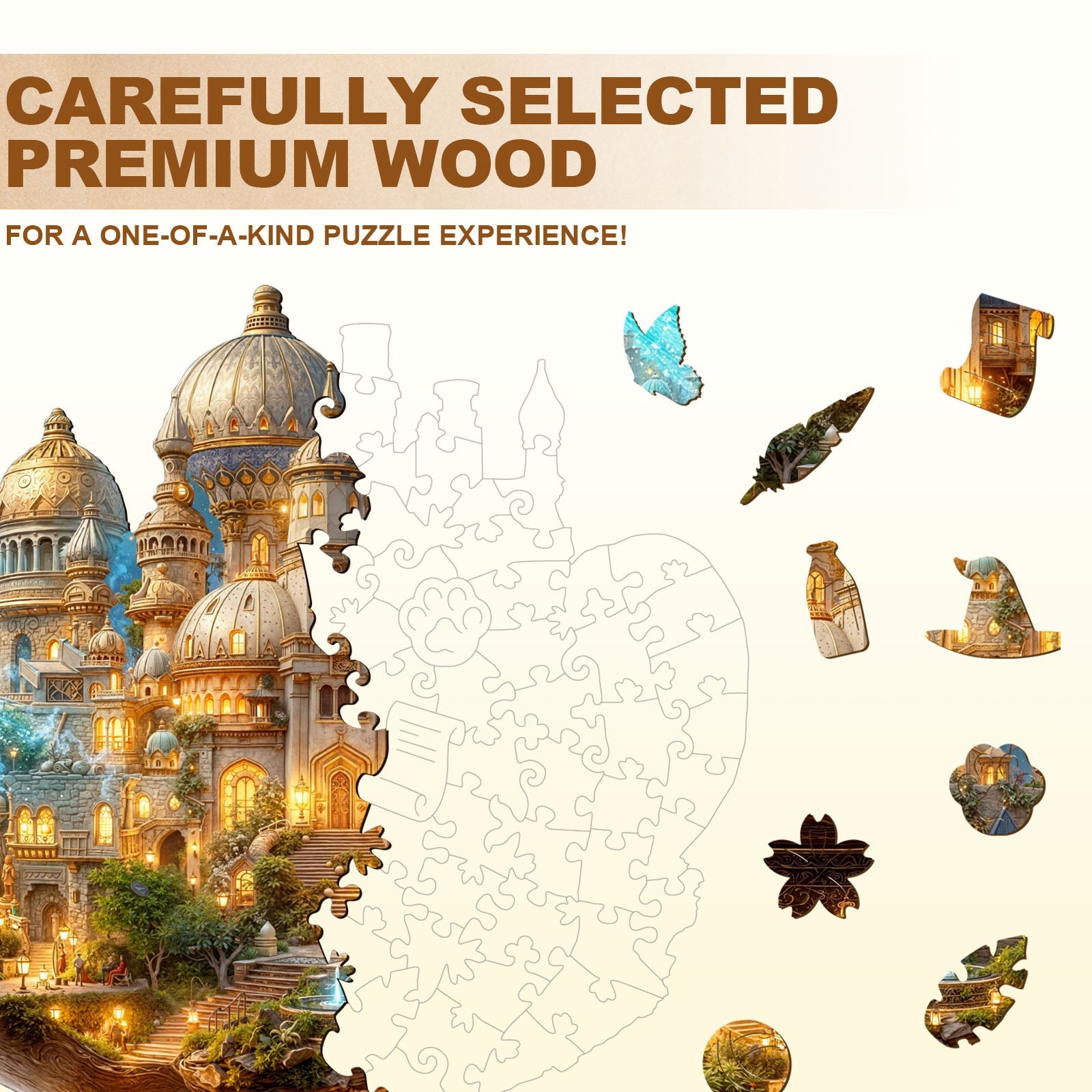 Magic Lamp World Wooden Jigsaw Puzzle