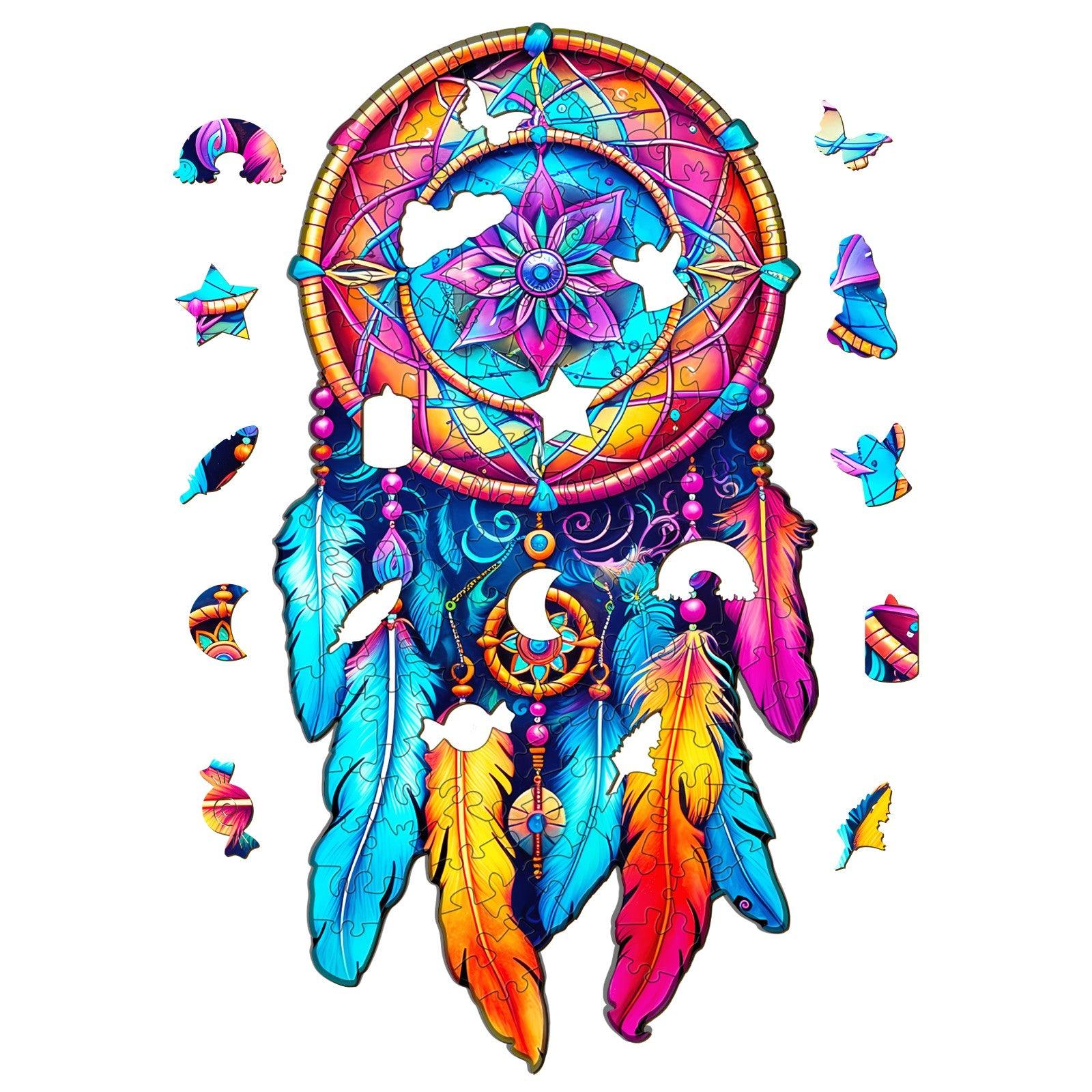 Mandala Dream Catcher Wooden Jigsaw Puzzle