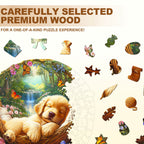 Sleeping puppy Wooden Jigsaw Puzzle