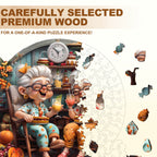 Grandma's Party  Wooden Jigsaw Puzzle