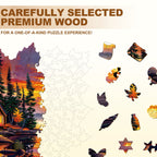 Autumn scenery Wooden Jigsaw Puzzle