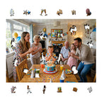 Personalized Photo Wooden Puzzle - Birthday Theme