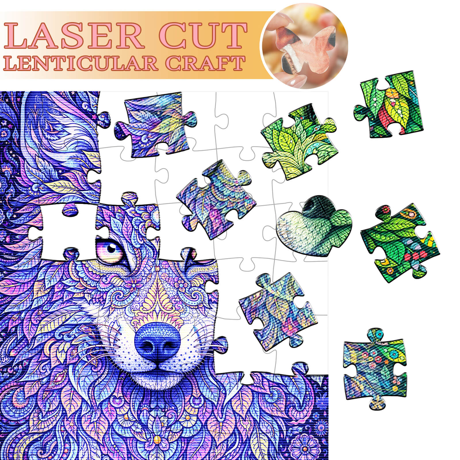The Wolf Within - Morphing Lenticular Puzzle