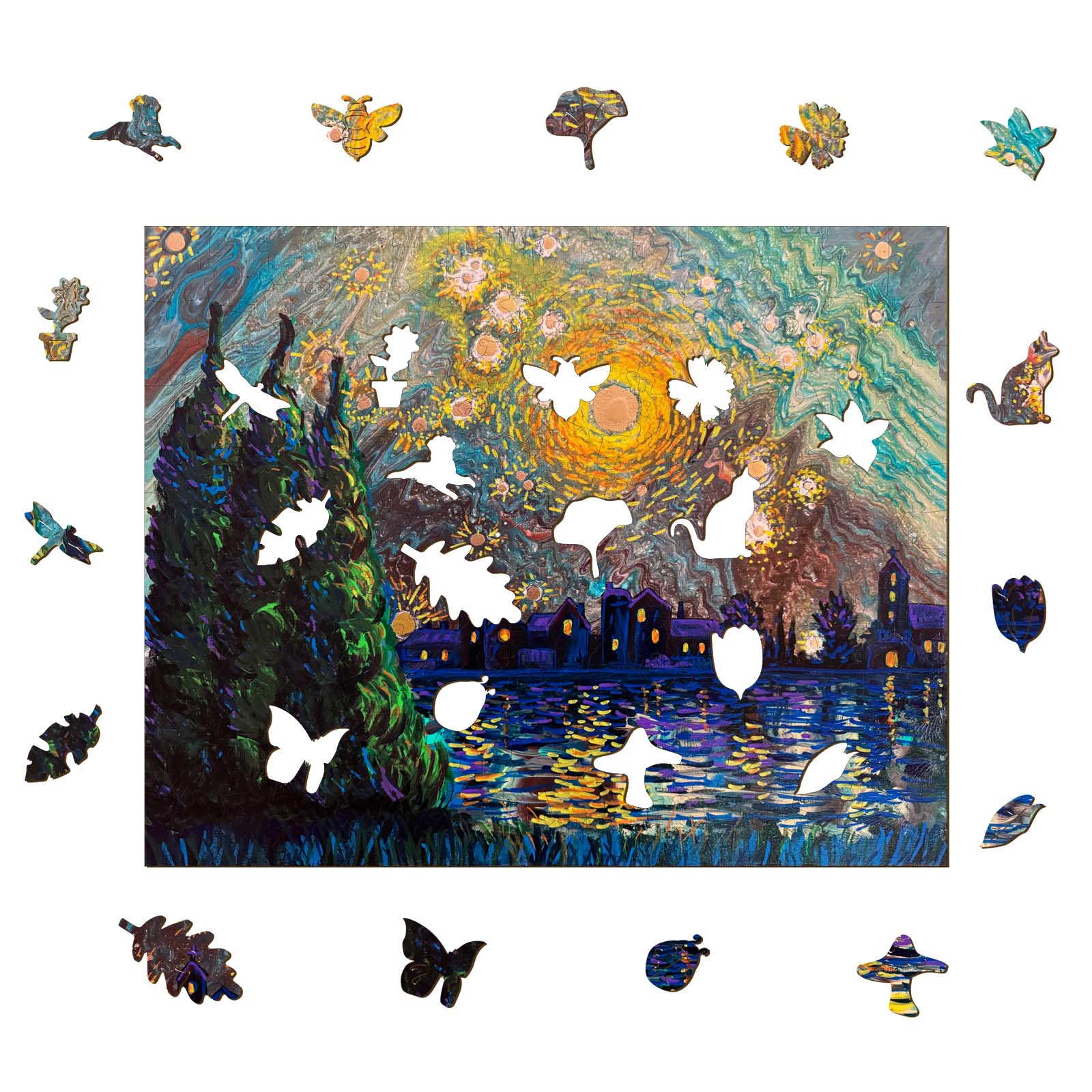 Starry Night - By Artist Nicholas John VARDAXIS