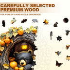 Orange Bear Wooden Jigsaw Puzzle