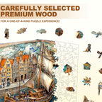 Paper channel Wooden Jigsaw Puzzle