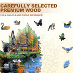 Night Lake Wooden Jigsaw Puzzle