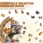 Sunlit Kitchen Wooden Jigsaw Puzzle