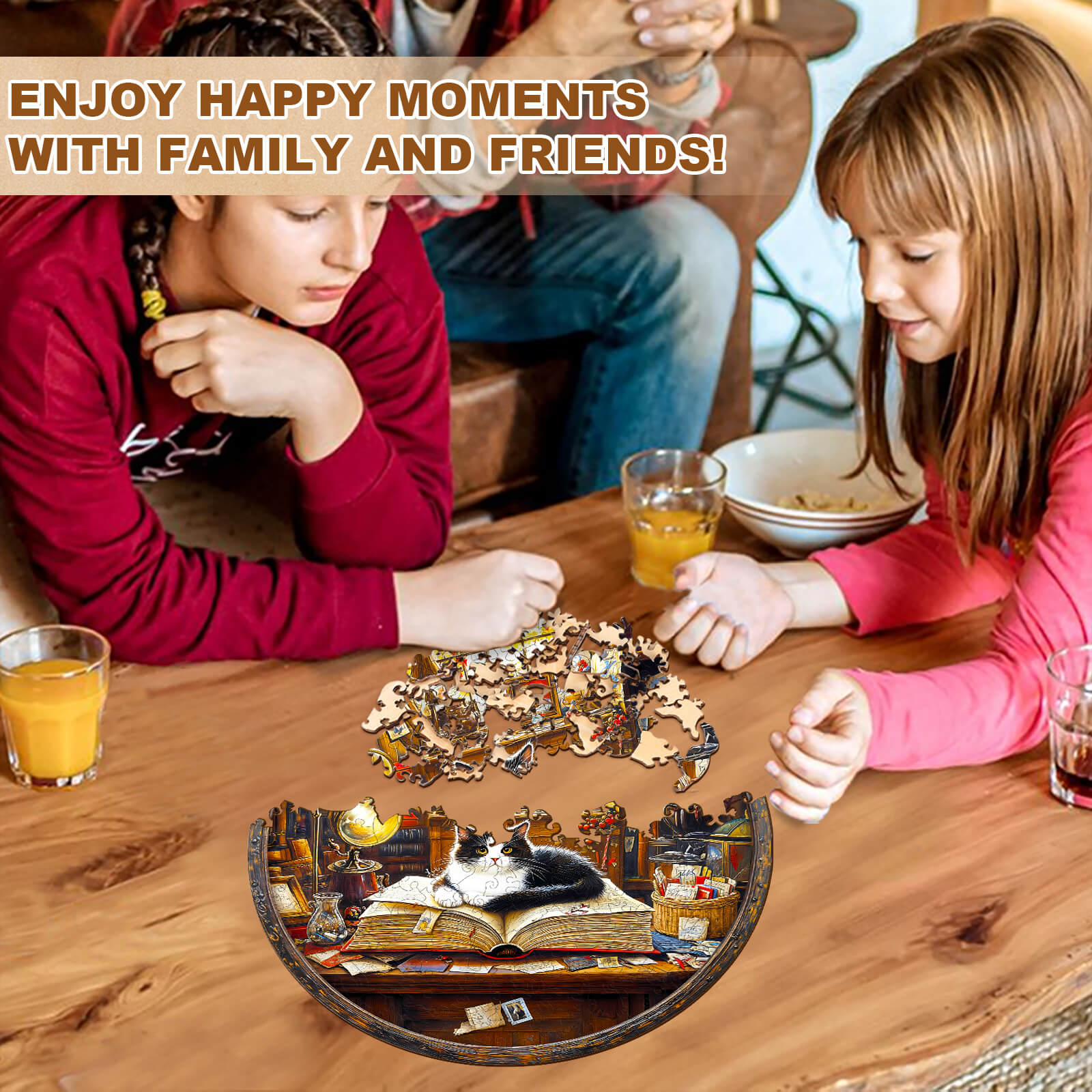Whiskers Library-2  Wooden Jigsaw Puzzle