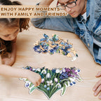 Secret Words of Spring Wooden Jigsaw Puzzle