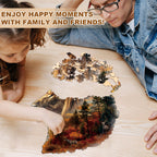 Sunset Lion Wooden Jigsaw Puzzle
