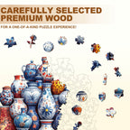 Blue and white porcelain Wooden Jigsaw Puzzle