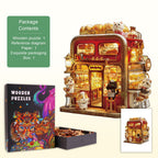 Kitten Bakery Wooden Jigsaw Puzzle